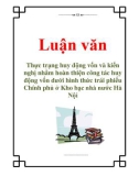 Luận văn: Thực trạng huy động vốn và kiến nghị nhằm hoàn thiện công tác huy động vốn dưới hình thức trái phiếu Chính phủ ở Kho bạc nhà nước Hà Nội