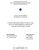 Luận văn - ỨNG DỤNG HỆ THỐNG THÔNG TIN ĐỊA LÝ (GIS) QUẢN LÝ GIÁ ĐẤT PHƯỜNG AN HÒA QUẬN NINH KIỀU THÀNH PHỐ CẦN THƠ