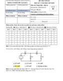 Đáp án đề thi cuối học kỳ I năm học 2017-2018 môn Kỹ thuật điện - Điện tử (Mã đề 3C) - ĐH Sư phạm Kỹ thuật