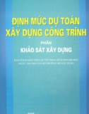 Định mức dự toán công trình – Phần khảo sát xây dựng part 1