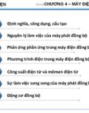 Bài giảng Phần Máy điện: Chương 4 - Máy điện đồng bộ