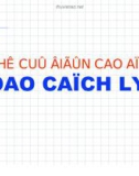 giáo án điện tử công nghệ: dao cách ly khí cụ điện