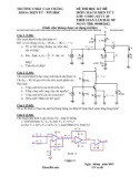 Đề thi môn Mạch điện tử 2 - Học kỳ hè