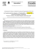 An Experimental Investigation of Machinability of Inconel 718 in Electrical Discharge Machining