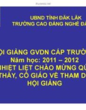 Bài giảng Bảo dưỡng hệ thống phân phối khí - CĐ Nghề Đắk Lắk