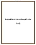 Luật chính tả và...những điều cần lưu ý