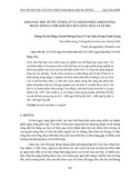 Khảo sát một số yếu tố hóa lý và thành phần dinh dưỡng trong đống ủ hiếu khí giữa bùn cống thải và bã mía