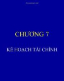 Bài giảng Quản trị kinh doanh nông nghiệp - Chương 7: Kế hoạch tài chính