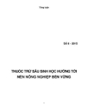 Thuốc trừ sâu sinh học hướng tới nền nông nghiệp bền vững