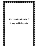 Vai trò của vitamin C trong nuôi thủy sản