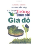 Kỹ thuật trồng và chăm sóc giá đỗ - Bạn của nhà nông: Phần 1