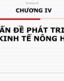 Bài giảng Kinh tế hộ nông dân và kinh tế trang trại: Chương 4