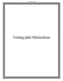 Trường phái Minimalism