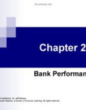 Lecture Financial markets and institutions - Chapter 20: Bank performance