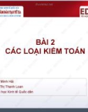 Bài giảng Kiểm toán căn bản: Bài 2 - TS. Bùi Thị Minh Hải