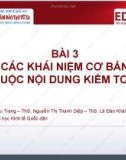 Bài giảng Kiểm toán căn bản: Bài 3 - ThS. Tạ Thu Trang