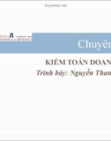 Bài giảng Kiểm toán - Chuyên đề 5.2: Kiểm toán doanh thu (ThS. Nguyễn Thanh Hồng)