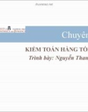 Bài giảng Kiểm toán - Chuyên đề 6.1: Kiểm toán hàng tồn kho (ThS. Nguyễn Thanh Hồng)