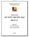 Tập bài giảng Kế toán thương mại dịch vụ - Cao đẳng Cộng đồng Lào Cai