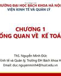 Bài giảng Nguyên lý kế toán: Chương 1 - ThS. Nguyễn Minh Đức