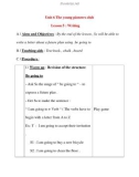 Giáo án Tiếng Anh lớp 8: Unit 6 The young pioneers club Lesson 5 : Writing