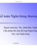 Kế toán về Ngân hàng thương mại