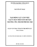 Luận văn Thạc sĩ Quản trị nhân lực: Tạo động lực làm việc tại Ủy ban nhân dân huyện Thường Tín, thành phố Hà Nội