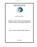 Luận văn Thạc sĩ Công nghệ thông tin: Nghiên cứu phát triển giải pháp dò quét lỗ hổng trong các hệ thống thông tin