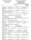 Đề thi thử tốt nghiệp THPT môn Địa lí năm 2022-2023 có đáp án - Liên trường THPT TP. Hải Phòng