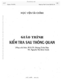 Giáo trình Kiểm tra sau thông quan: Phần 1 - PGS. TS Hoàng Trần Hậu