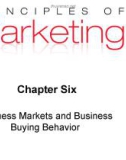 Lecture Principles of Marketing: Chapter 6