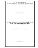 Luận văn Thạc sĩ Văn học: Ca dao Việt Nam từ năm 1945 đến nay dưới góc độ dư luận xã hội