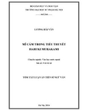Tóm tắt Luận án Tiến sĩ Ngữ văn: Mĩ cảm trong tiểu thuyết Haruki Murakami
