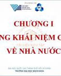 Bài giảng Pháp luật đại cương - Chương 1: Những khái niệm chung về nhà nước