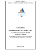 Giáo trình Hệ cơ sở dữ liệu (Nghề: Lắp ráp máy tính - Cao đẳng) - Trường Cao đẳng Du lịch và Công Thương Hải Dương