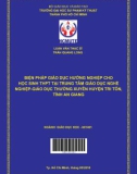 Luận văn Thạc sĩ Giáo dục học: Biện pháp giáo dục hướng nghiệp cho học sinh trung học phổ thông tại Trung tâm giáo dục nghề nghiệp - giáo dục thường xuyên huyện Tri Tôn, tỉnh An Giang