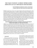 Thực trạng về kinh tế - xã hội quy mô hộ gia đình trồng rừng sản xuất trên địa bàn tỉnh Thanh Hóa