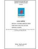 Giáo trình Cơ sở điều khiển quá trình (Nghề: Khoan khai thác dầu khí - Cao đẳng) - Trường Cao Đẳng Dầu Khí