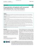 Characteristics of patients with recurrent retinoblastoma: A survival analysis