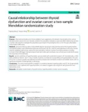 Causal relationship between thyroid dysfunction and ovarian cancer: A two-sample Mendelian randomization study