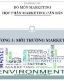 Bài giảng Marketing căn bản: Chương 3 - ĐH Kinh tế Quốc dân