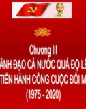 Bài giảng Lịch sử Đảng Cộng sản Việt Nam: Chương 3 - ThS. Lê Văn Dũng