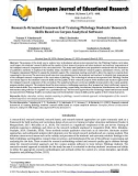 Research-oriented framework of training philology students' research skills based on corpus analytical software