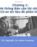 Bài giảng Phân tích báo cáo tài chính: Chương 1 - TS. Nguyễn Thị Minh Phương