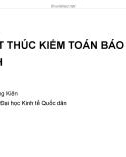 Bài giảng Kiểm toán: Bài 7 – PGS.TS. Phan Trung Kiên