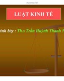 Bài giảng Luật kinh tế - ThS. Trần Huỳnh Thanh Nghị