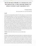 Một số thủ đoạn phổ biến của tội phạm mua, bán trái phép dữ liệu cá nhân theo điều 288 Bộ Luật hình sự năm 2015 và kiến nghị phòng ngừa