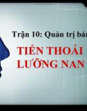 Quản trị bán hàng - Tiến thoái lưỡng nan