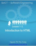 Lecture Web programming - Lesson 1-2: Introduction to HTML