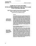 Nghiên cứu kỹ thuật nhân giống cây Gụ lau (Sindora tonkinensis A. Chev. Ex K. & S. S. Larsen) từ hạt ở giai đoạn vườn ươm